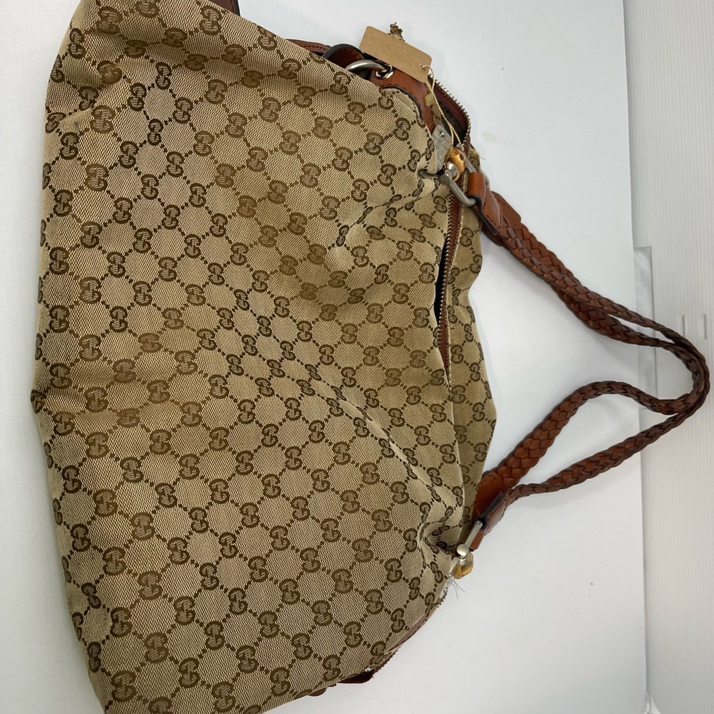 Gucci Tan and Brown Shoulder Bag